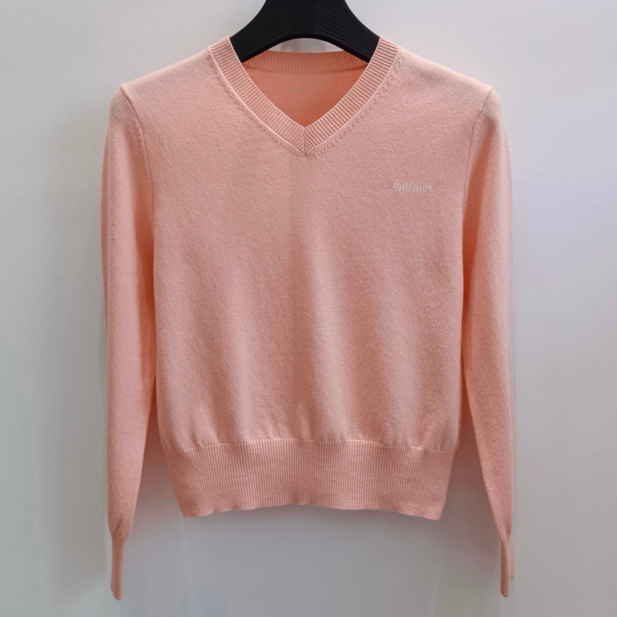 Miumiu 2026 V-neck Virgin Sweater Wool 433695