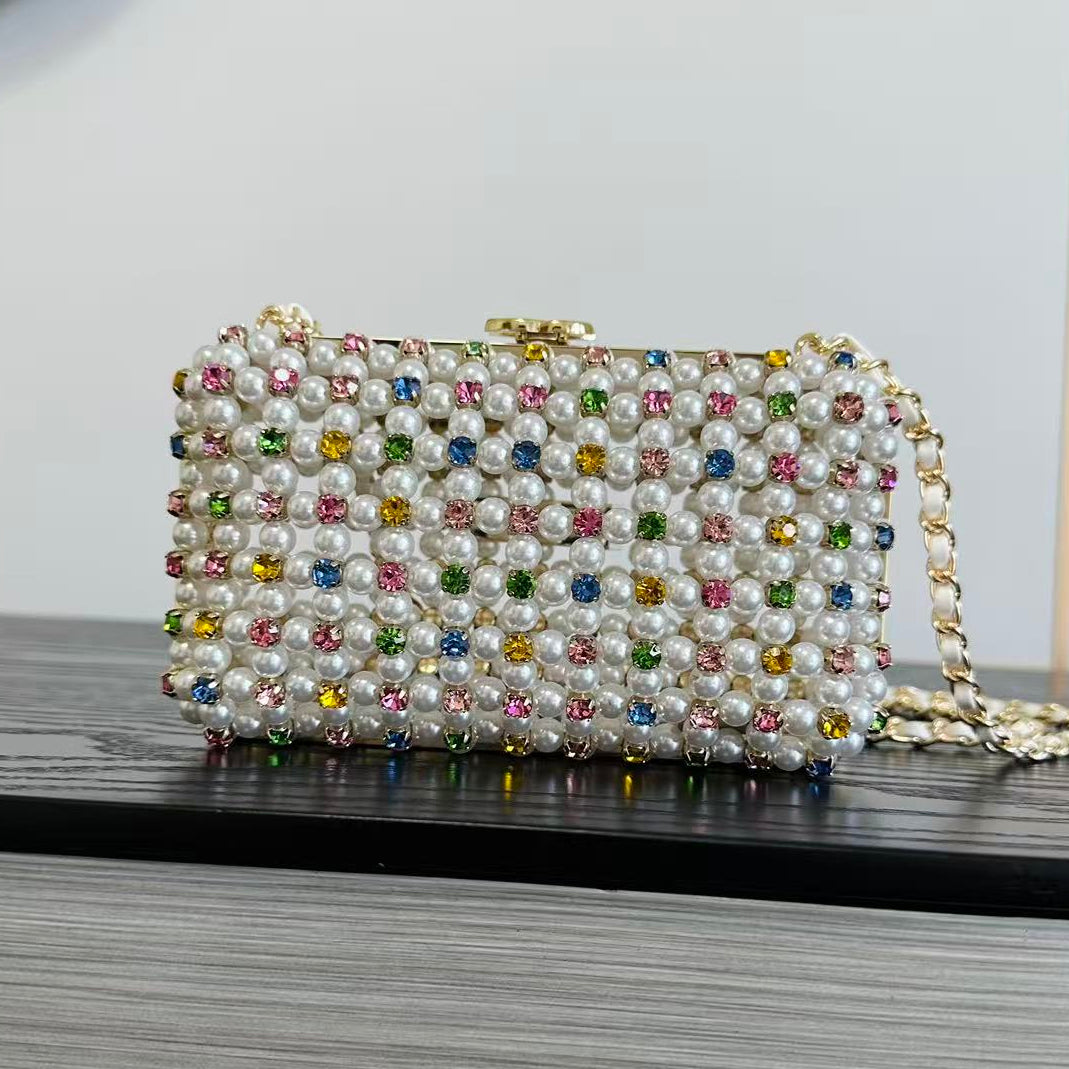 Chanel 2026 Cruise 23 Glass Pearls Evening Bag