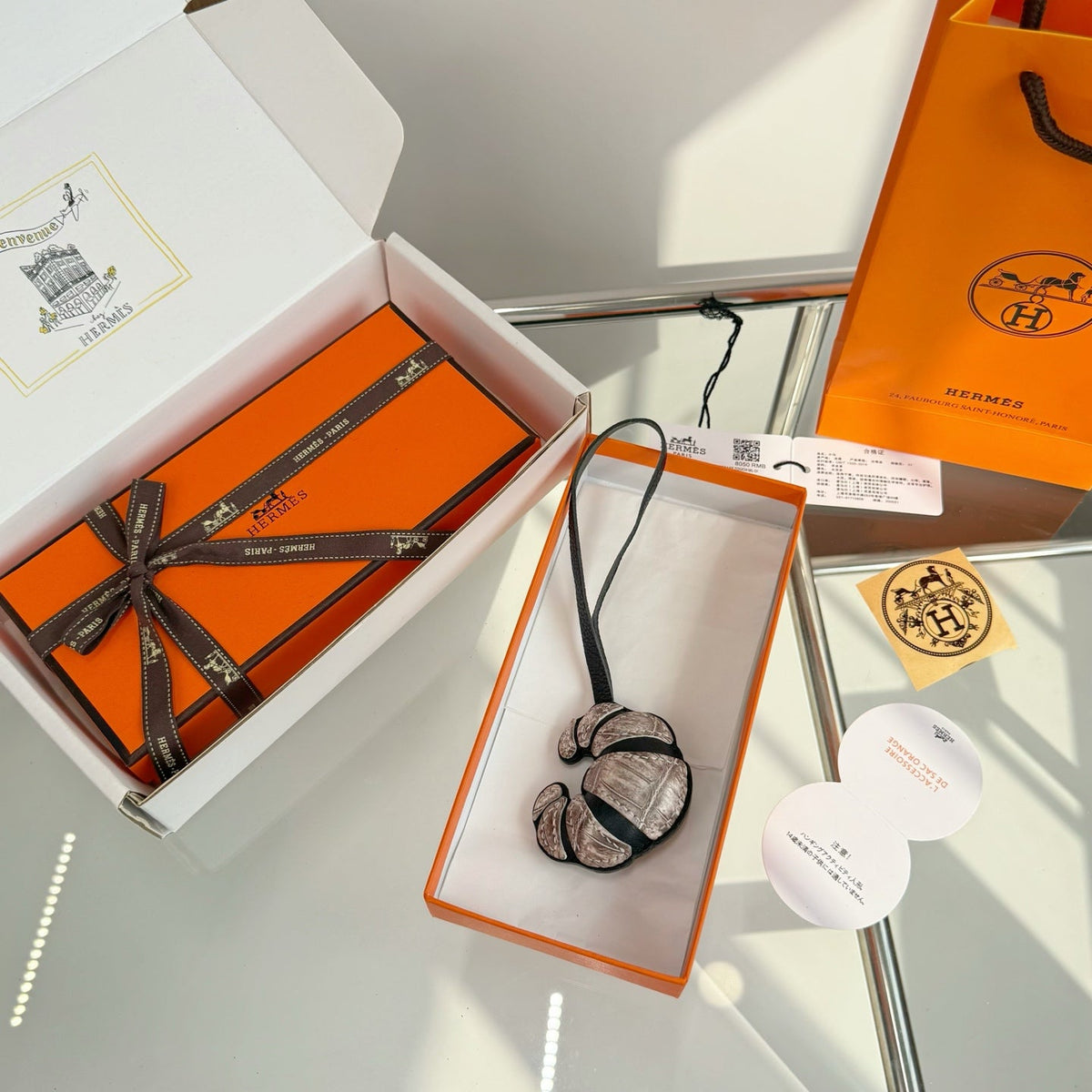 Hermes Croissant Bag Charm