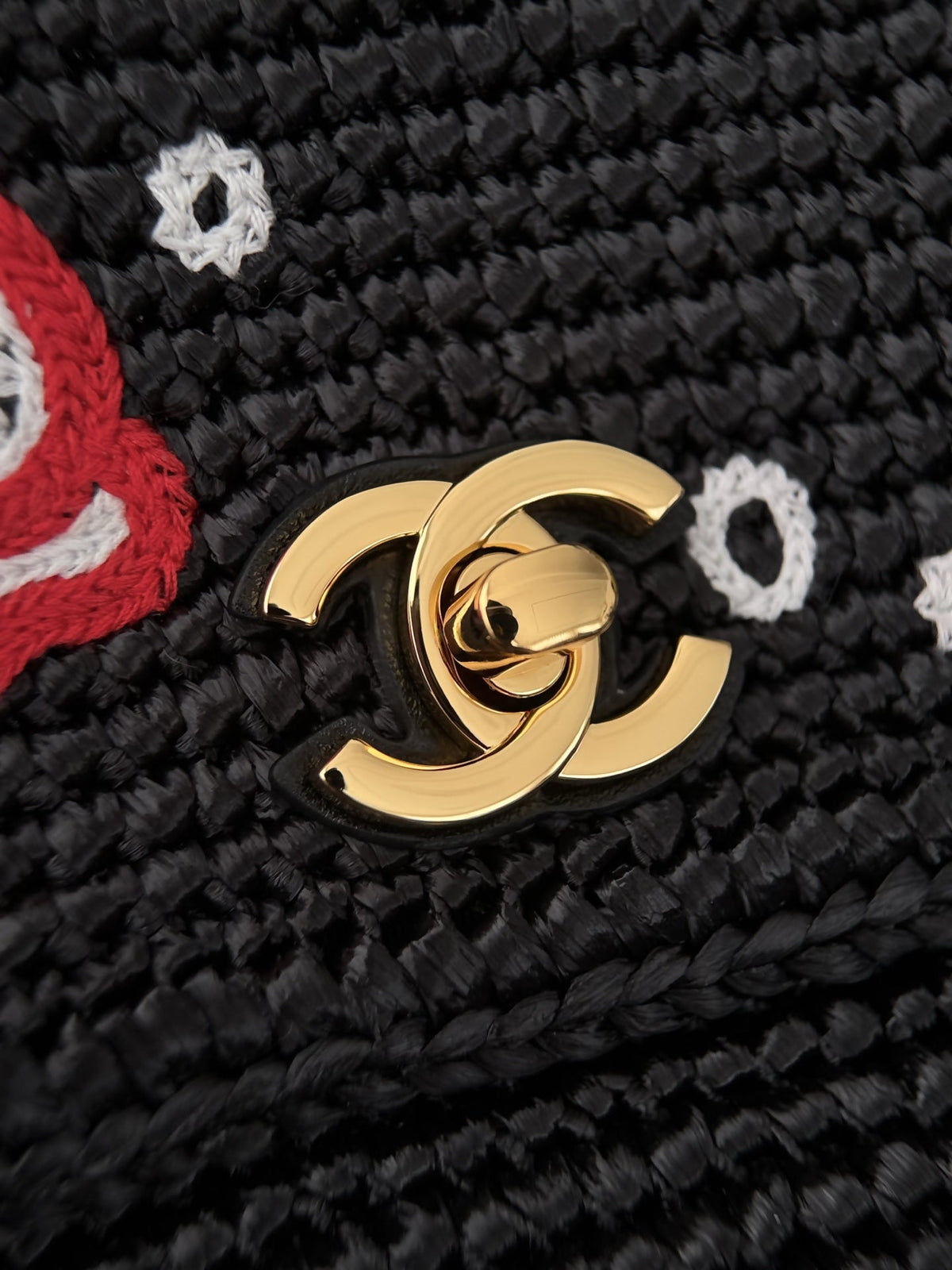 Chanel 2026  Small Cruise Flap Bag 26cm Black Braided Raffia