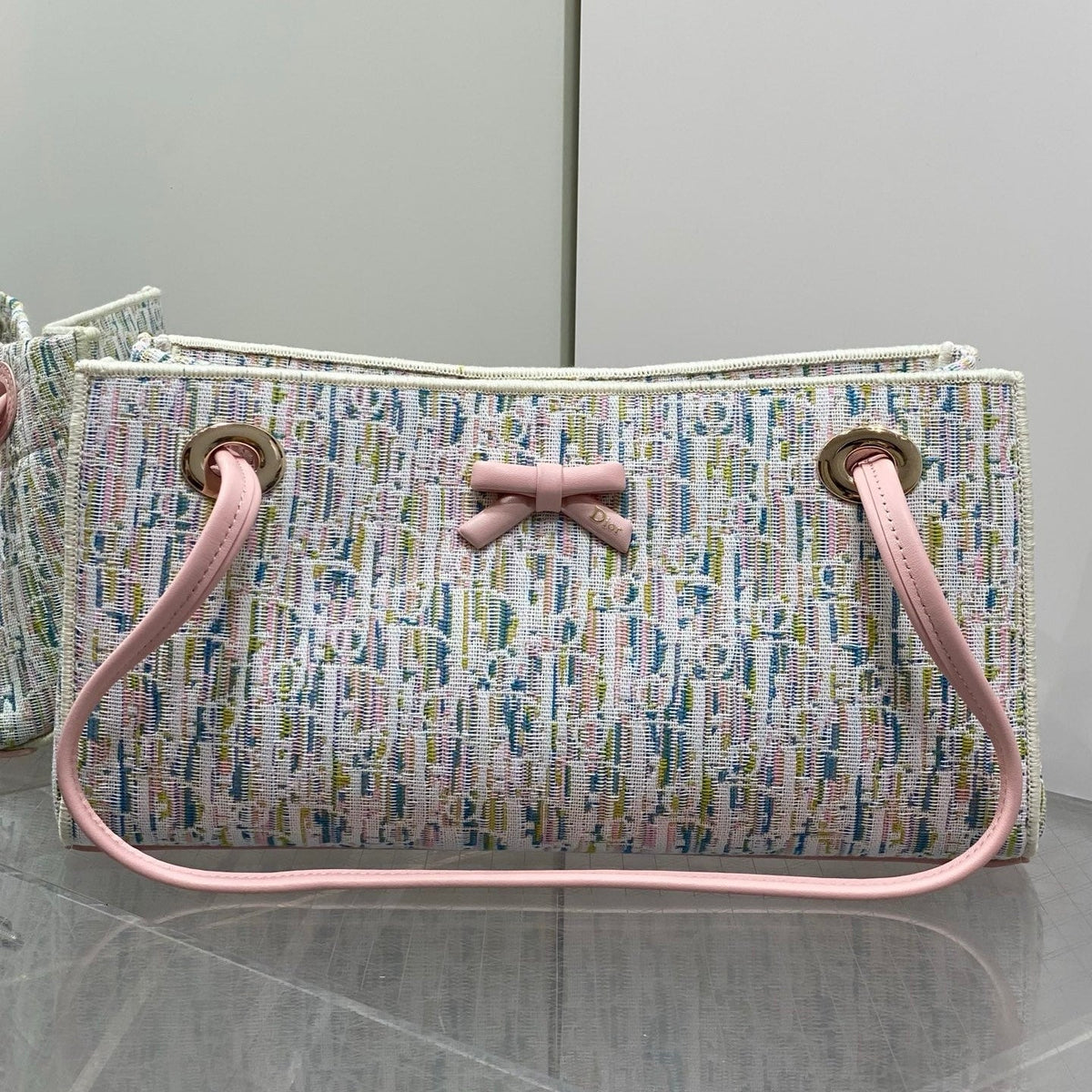 Dior 2026 Promenade Shopping Bag 31cm Suede Leather Canvas 408648