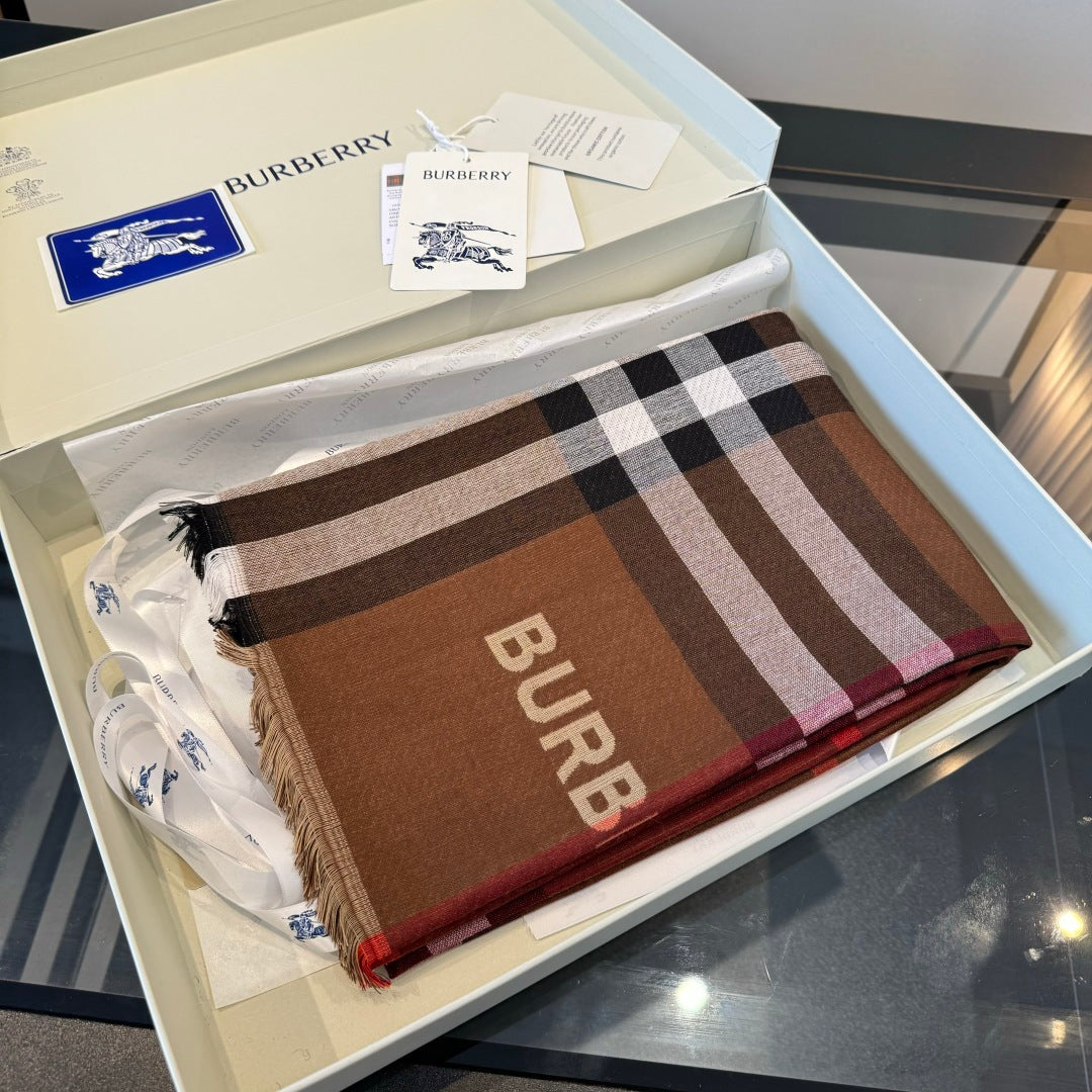 BBR Long Scarf 200CM Brown Cashmere 293338