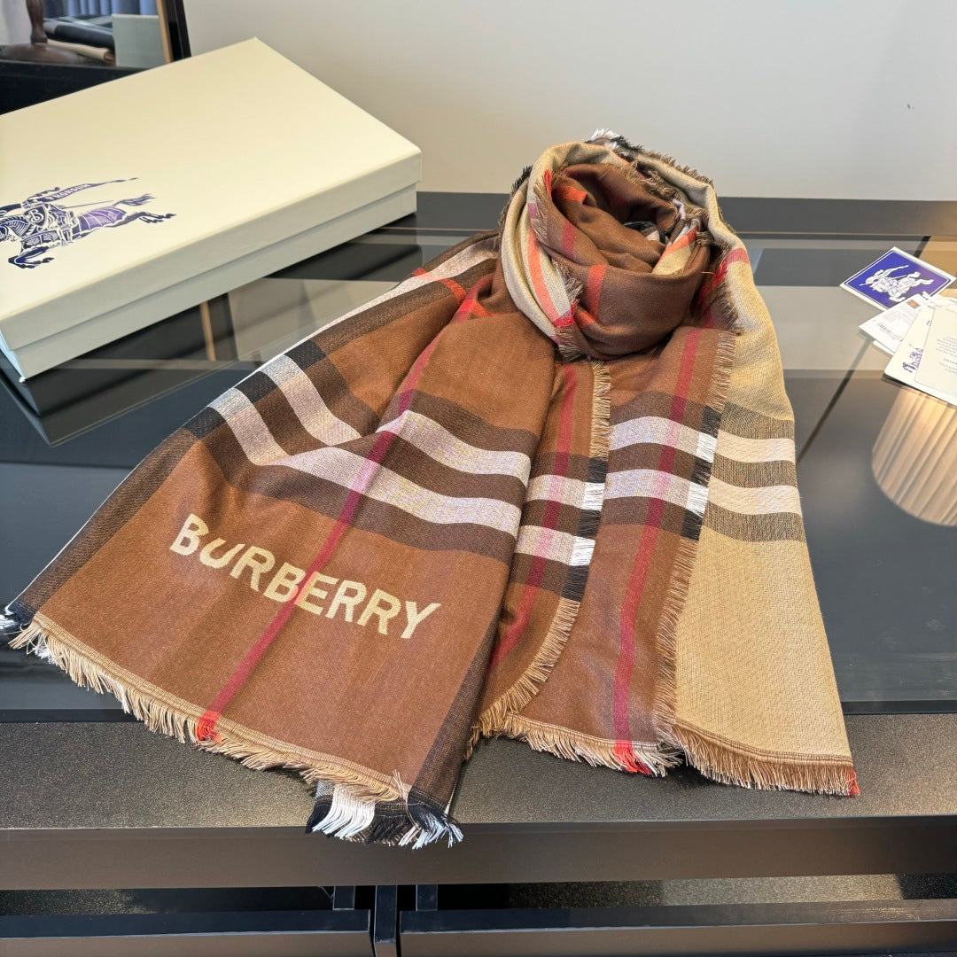 BBR Long Scarf 200CM Brown Cashmere 293338