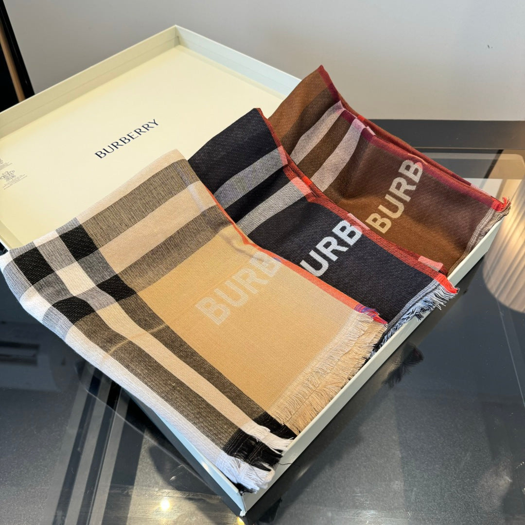 BBR Long Scarf 200CM Beige Cashmere 293340