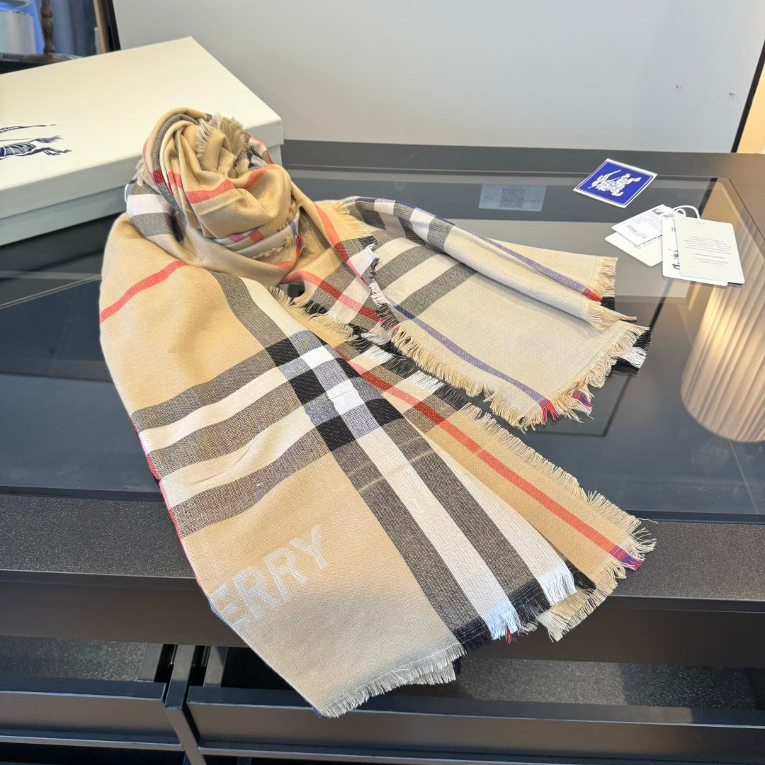 BBR Long Scarf 200CM Beige Cashmere 293340