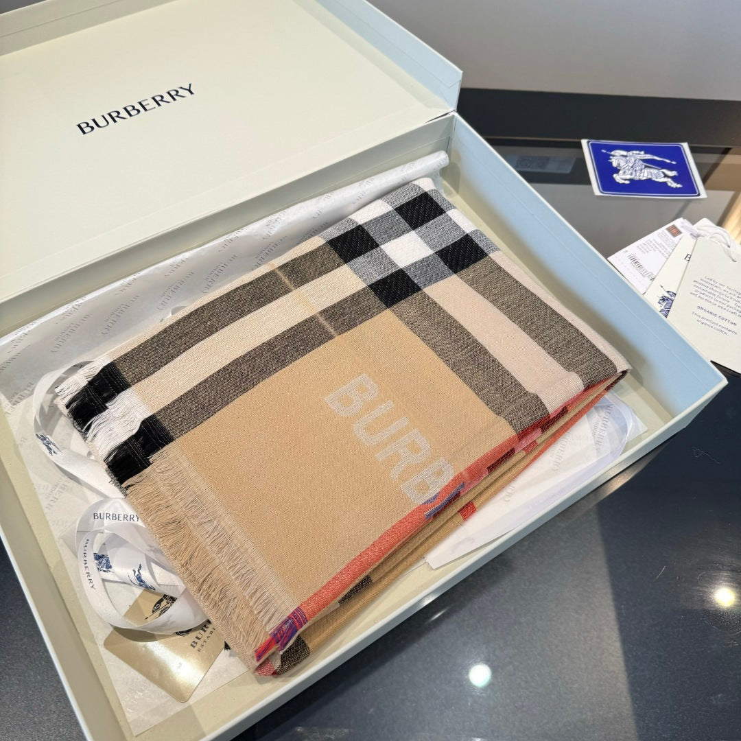 BBR Long Scarf 200CM Beige Cashmere 293340