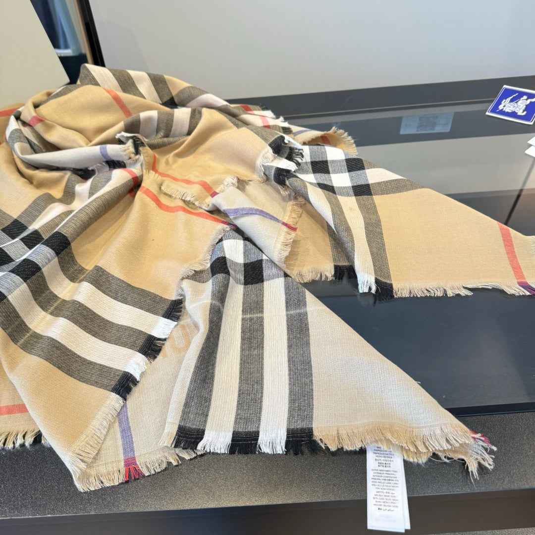 BBR Long Scarf 200CM Beige Cashmere 293340