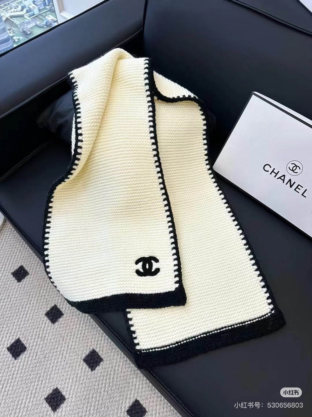 CC 25 Classic Scarf 170cm White Wool 293430