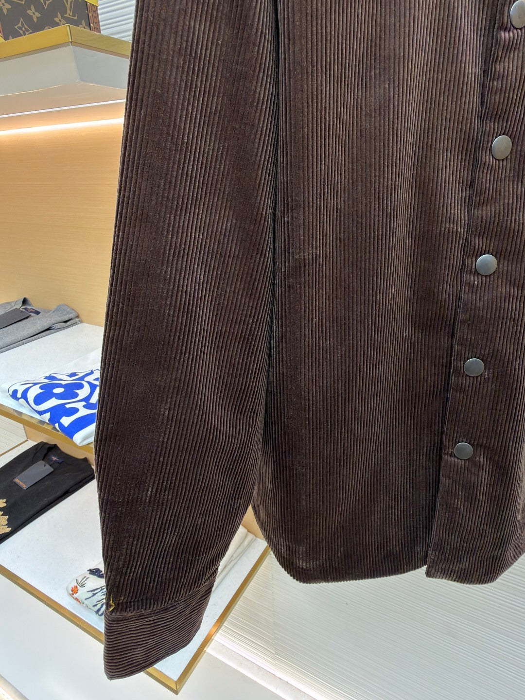 Prada 2025 Shirt Jacket Brown Cotton Wool