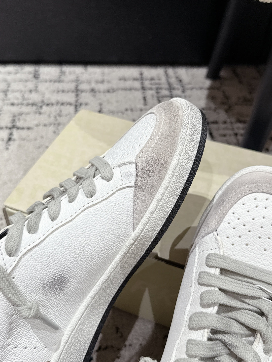 Golden Goose 2025 Star Sneaker Ivory Black mix Blue Cowhide 500614