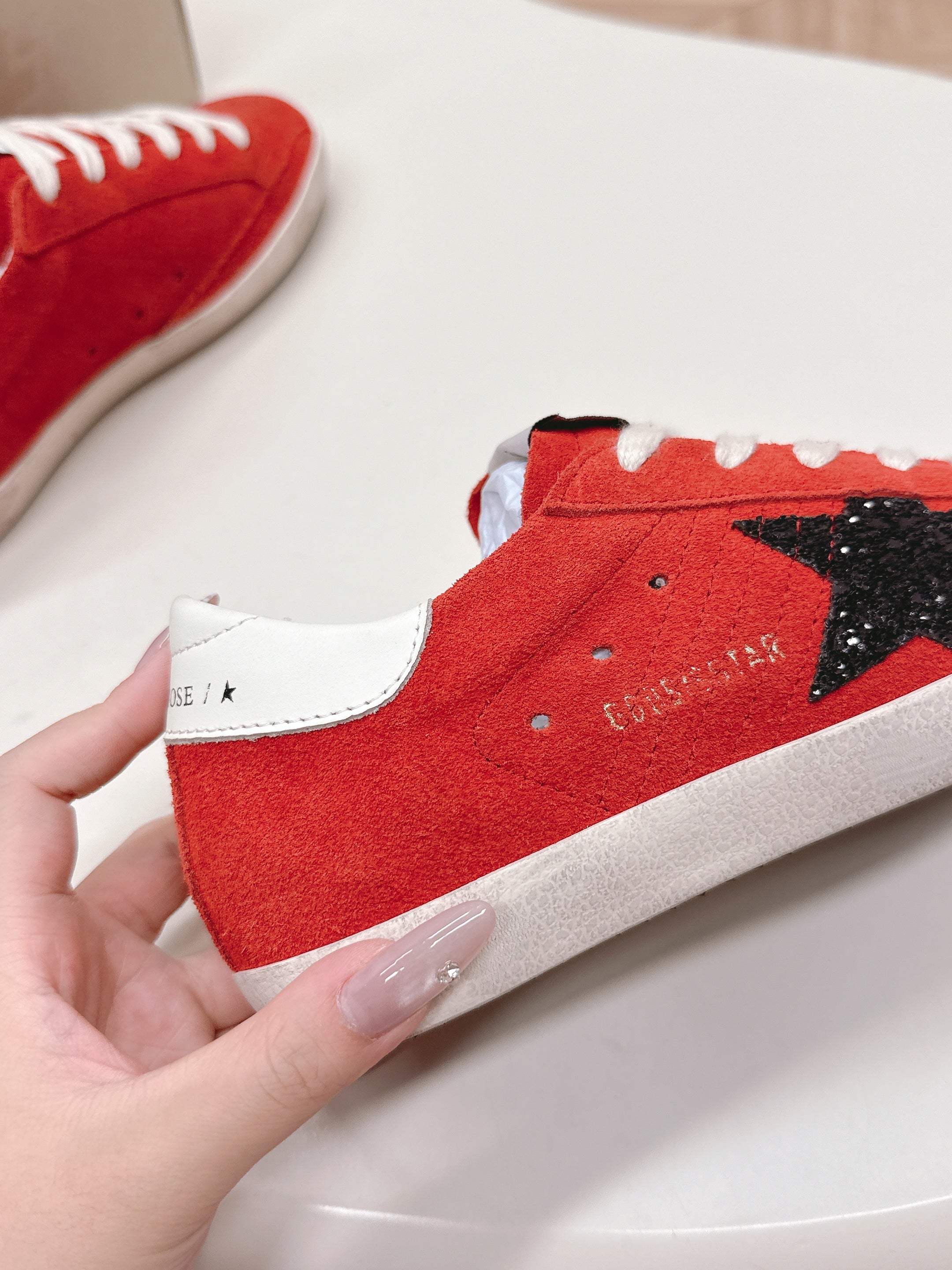 Golden Goose 2025 Sneaker Red mix Black Suede 426912