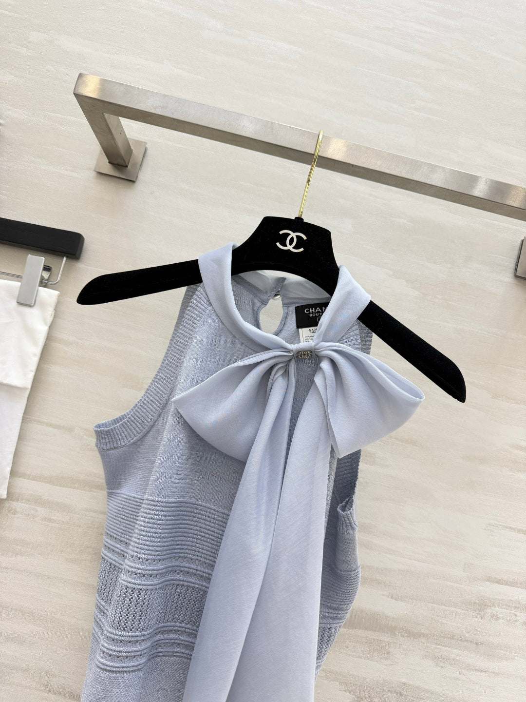Chanel 2026 Misty Blue Knitwear Set Wool 639129