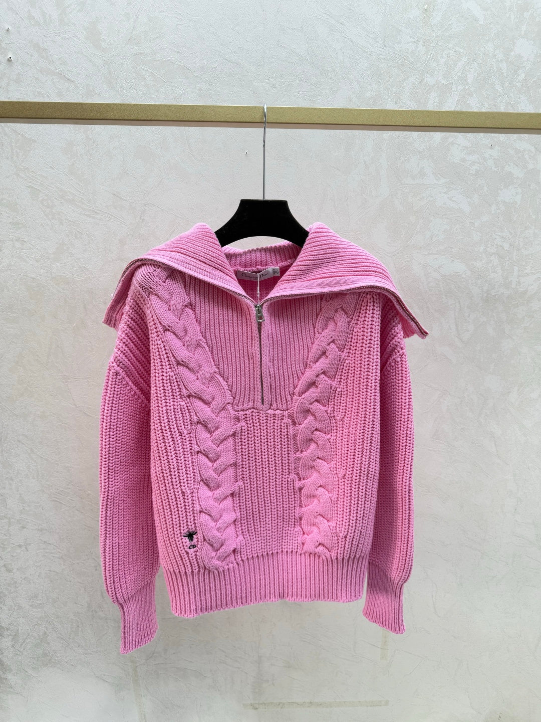 Dior 2025 Alps Zipped Mock Neck Sweater Wool