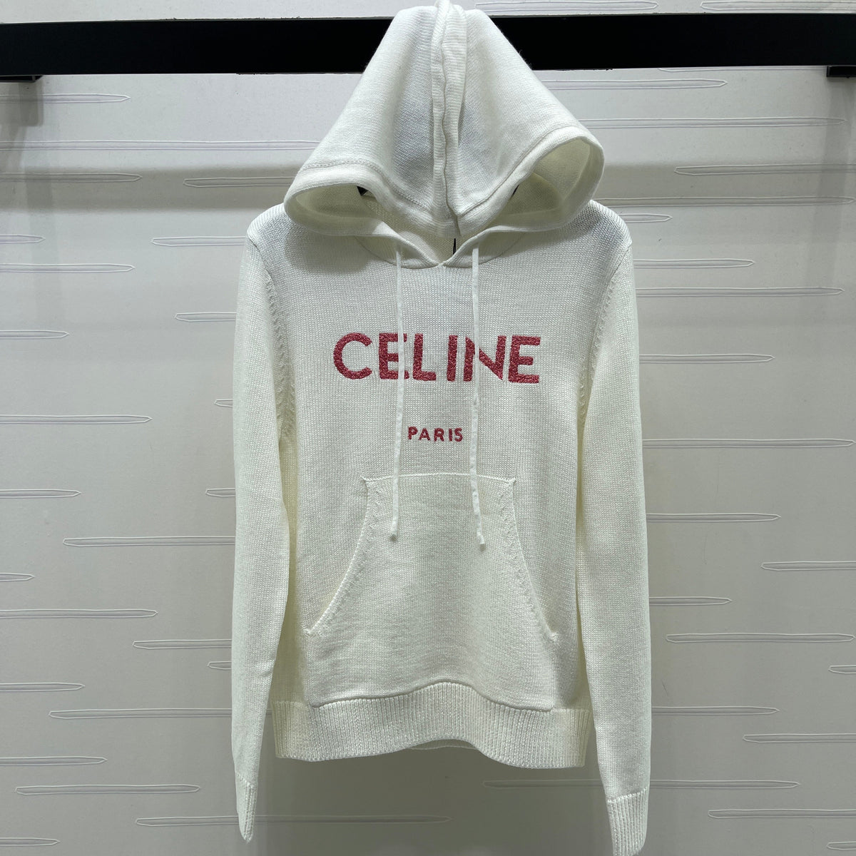 Celine 2026 Long-Sleeve Hooded Sweater Wool 430333