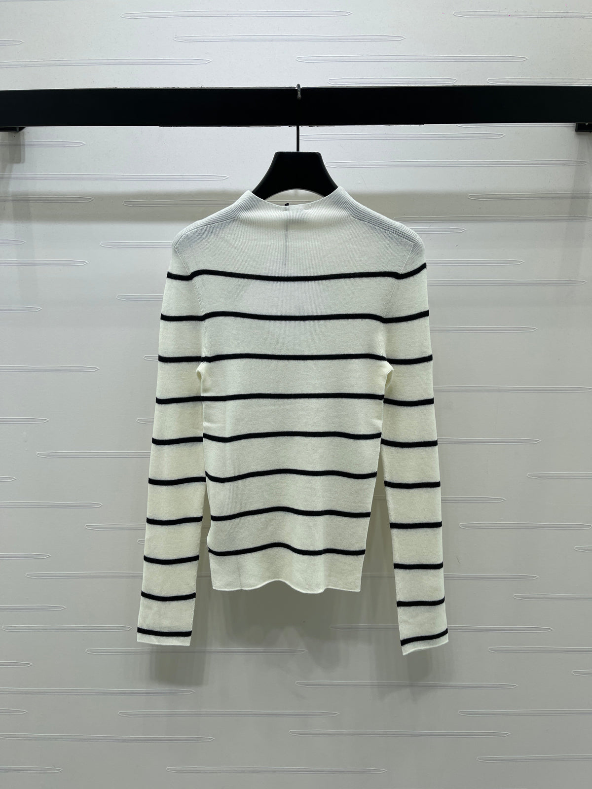 Celine 2026 Striped Long-Sleeved Top Wool 423875