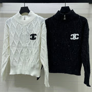 Celine 2026 Cable-Knit Zip-Up Cardigan Wool 430317