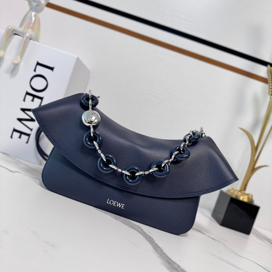 Loewe 2025 Ola 26 Bag Blue Smooth Calfskin 274666