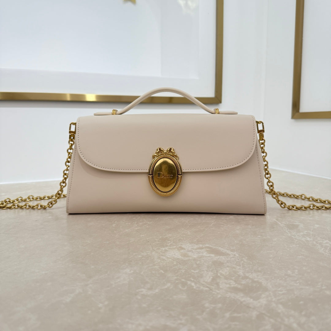 Dior 2026 Medaillon Clutch Multicolors Calfskin 165354