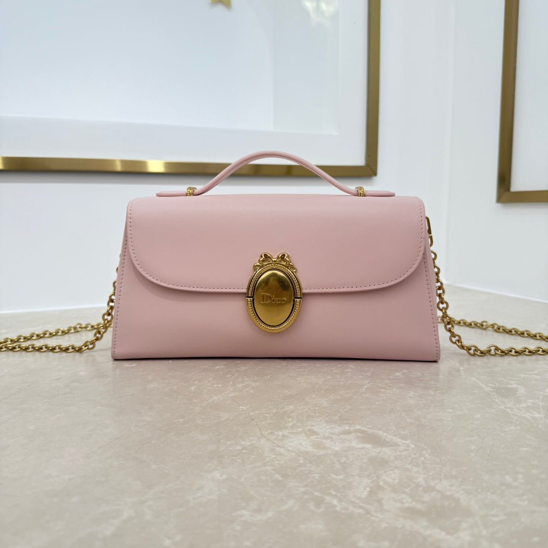 Dior 2026 Medaillon Clutch Multicolors Calfskin 165354