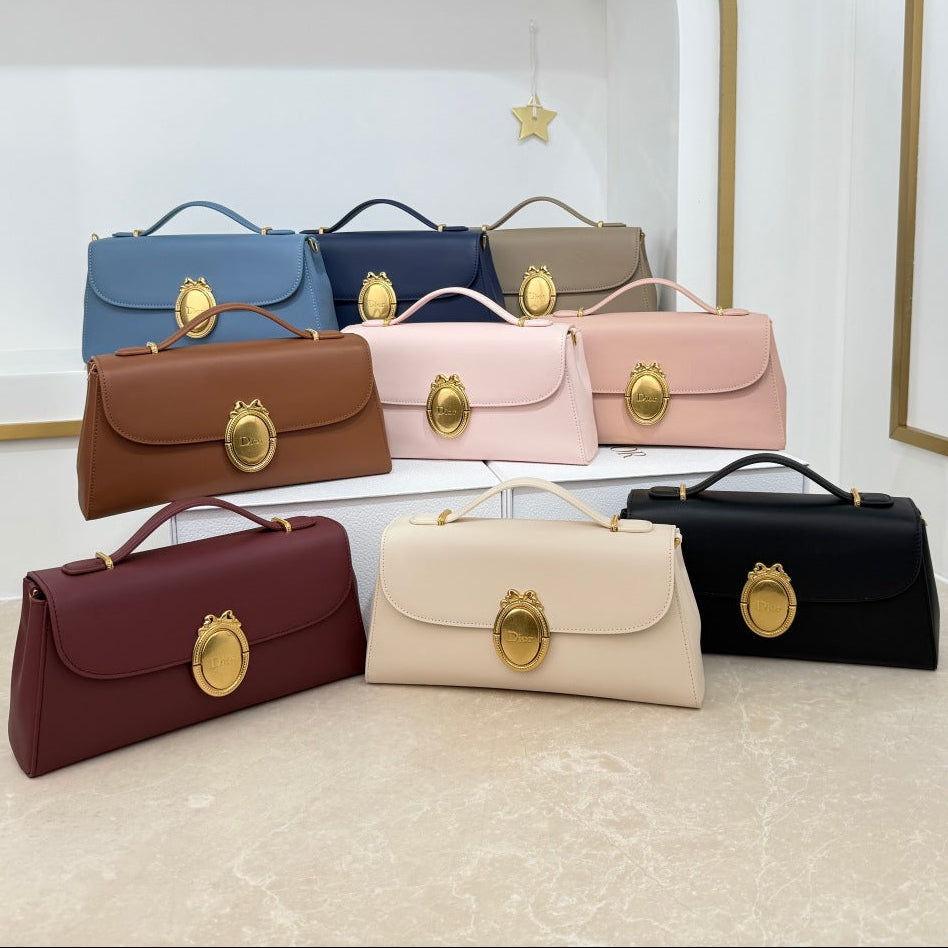 Dior 2026 Medaillon Clutch Multicolors Calfskin 165354
