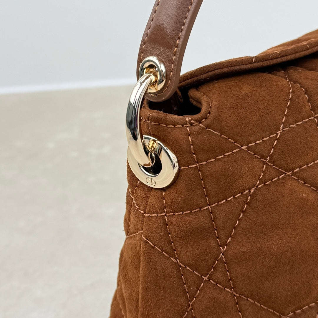 Dior 2026 Adiorable Top Handle Bag 22.5cm Suede Lambskin 166137