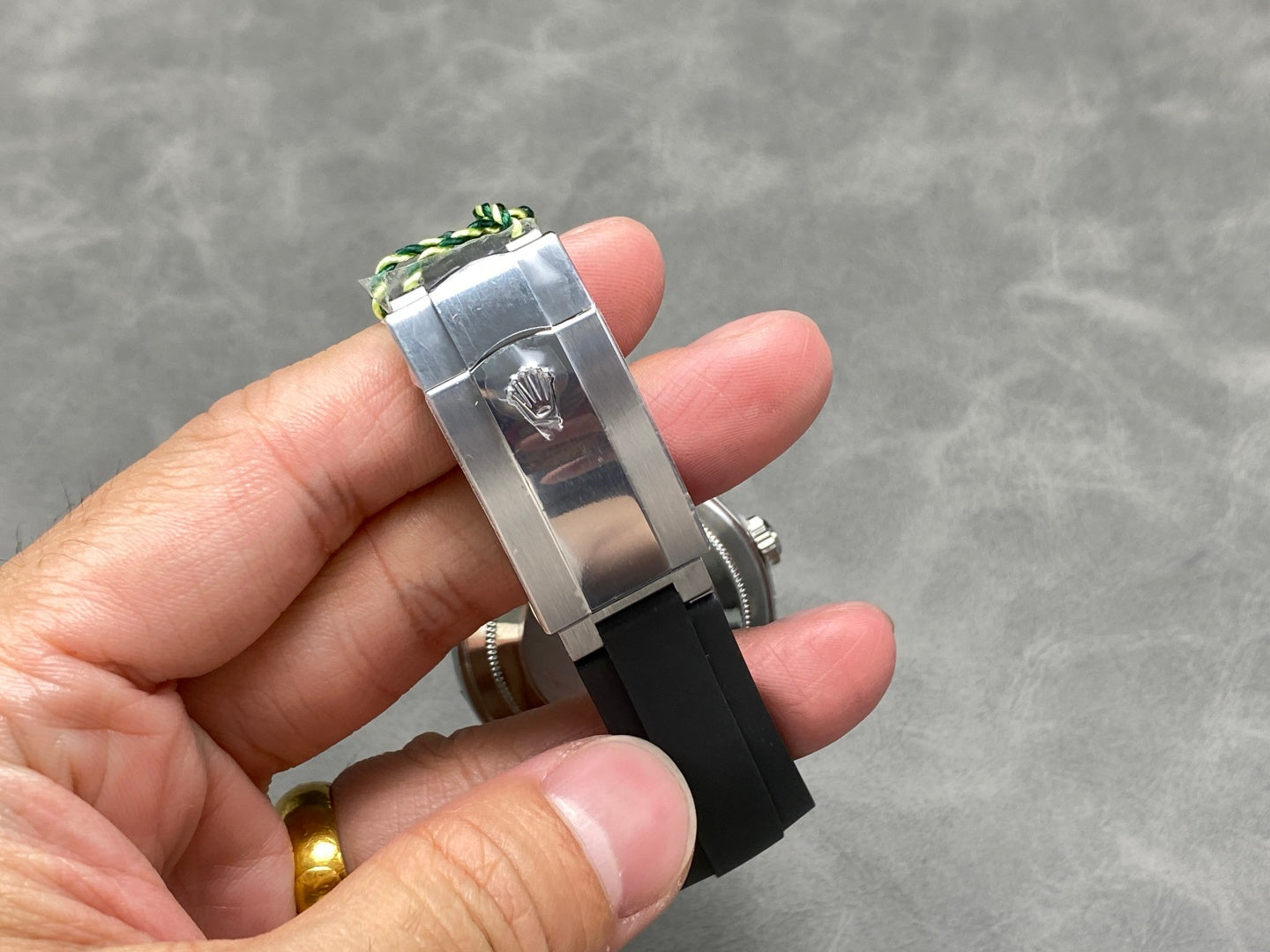 Rolex Sky-Dweller 42mm Stainless Steel Black Dial Rubber Strap