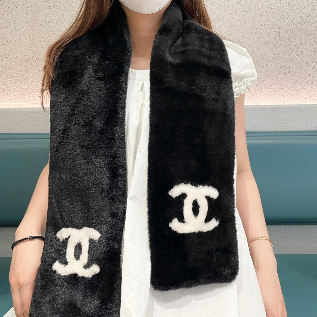 CC 25 Scarf 170cm Black Fleece 968489