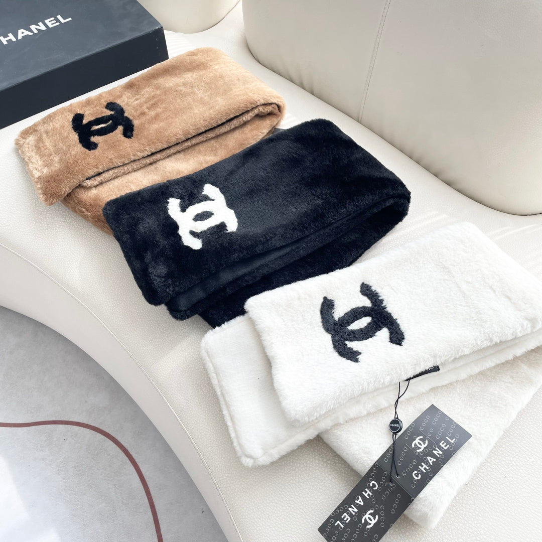 CC 25 Scarf 170cm Brown Black Fleece 968490