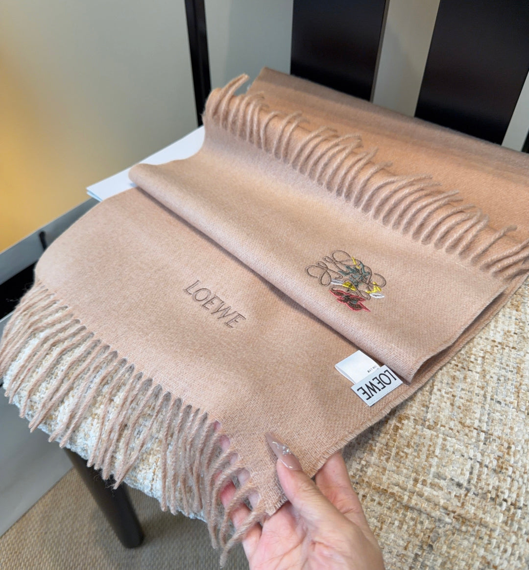 Loewe Scarf 180CM  Dark Beige Cashmere 969473
