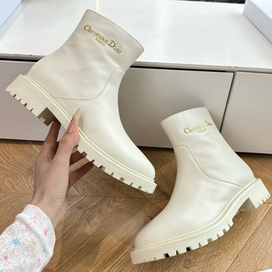 Dior 2026 D-Town Ankle Boots Cowhide 128399