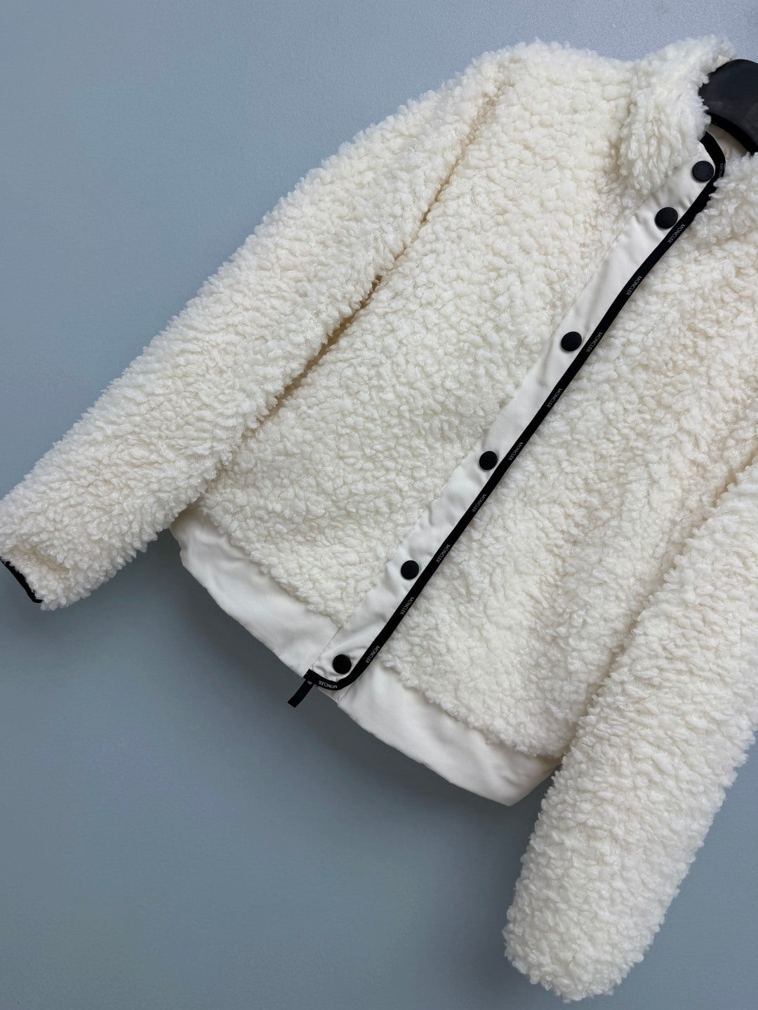 Moncler 2026 Diamond-Quilted Padded Cardigan White Wool Down