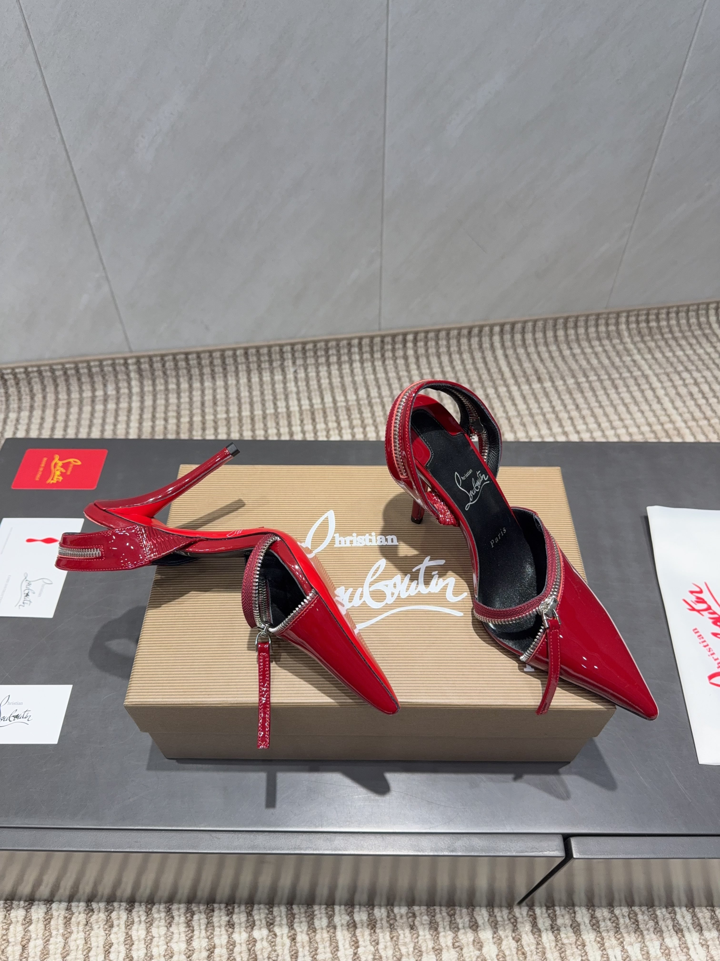 CL 26SS Slingback 100 Red Patent Leather 613789