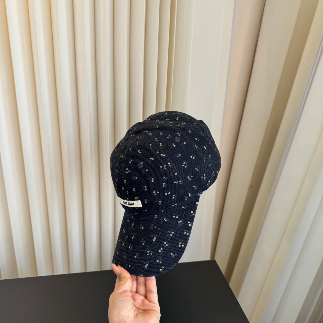 Miumiu Floral Print Baseball Cap 413004