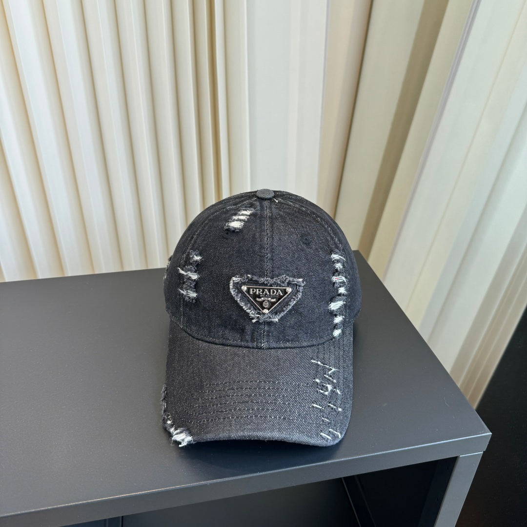 Prada Denim Baseball Cap 213450