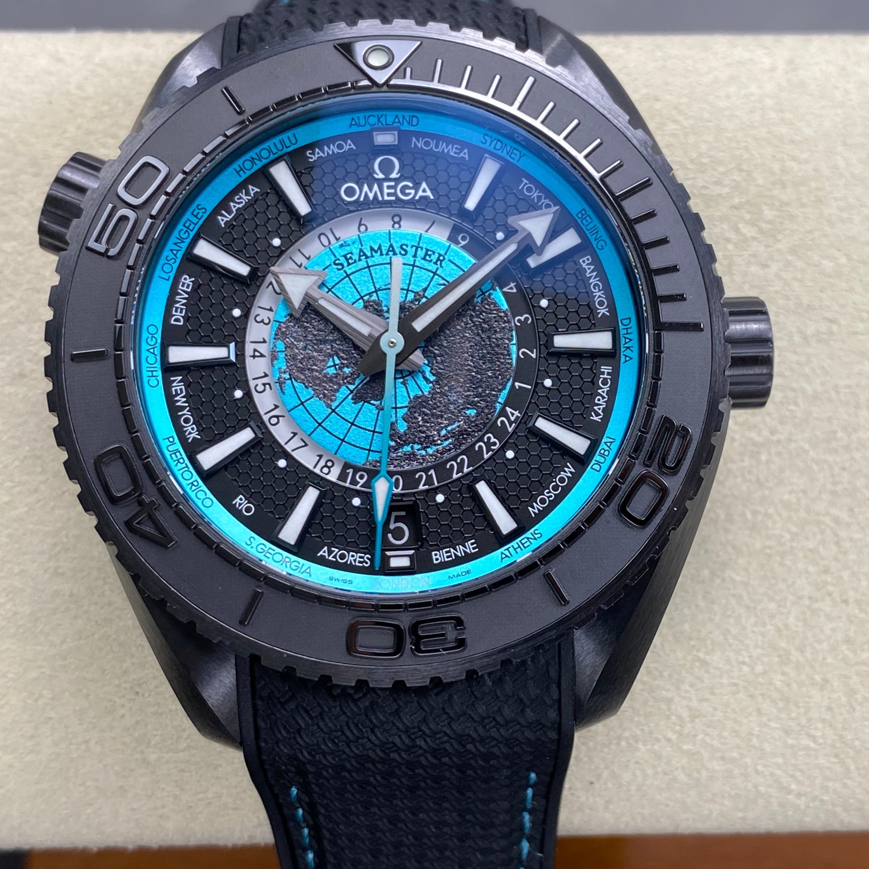 Omega Seamaster Planet Ocean Worldtimer 44mm Watch