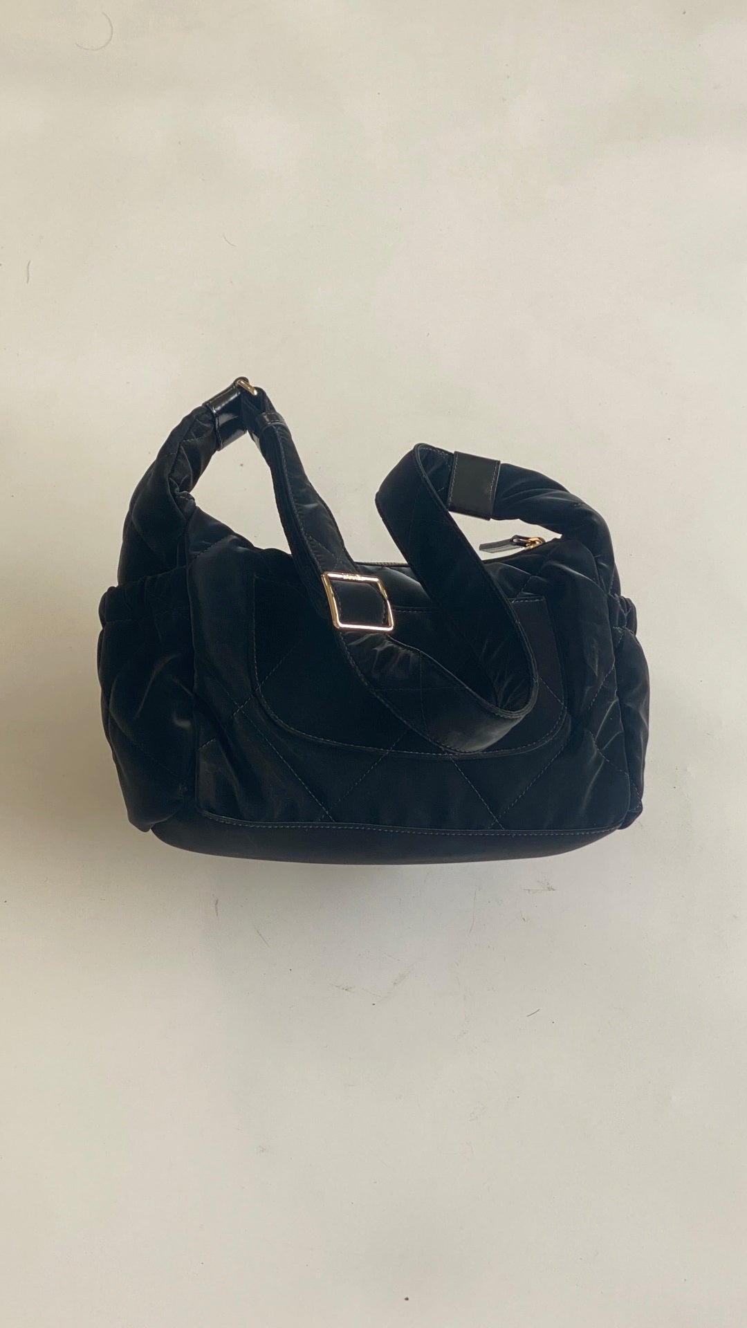 Chanel 25 Bowling Bag 32cm Black Velvet