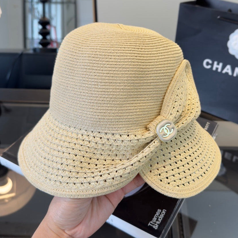 Chanel Bow Straw Hat 294985
