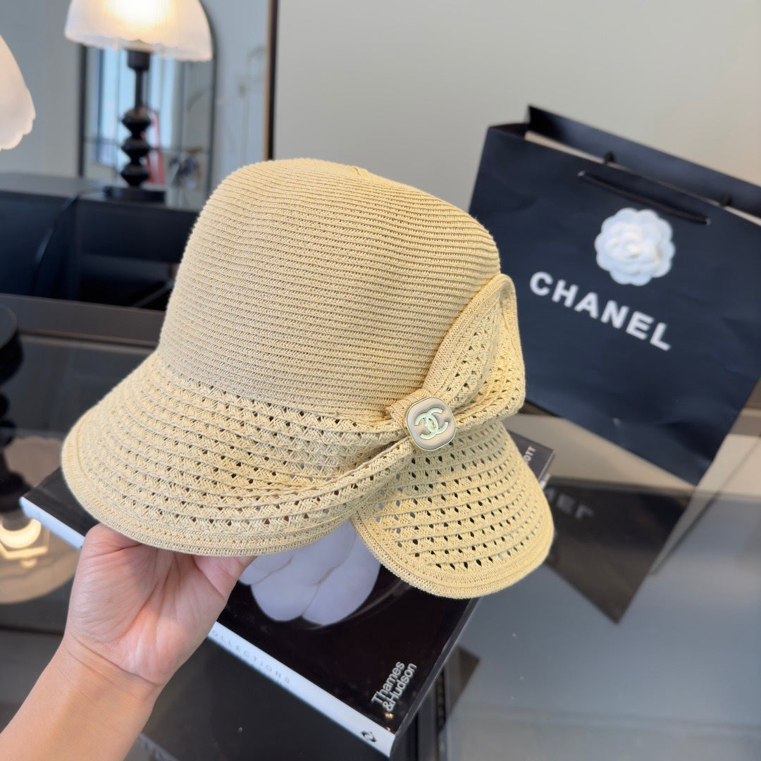 Chanel Bow Straw Hat 294985