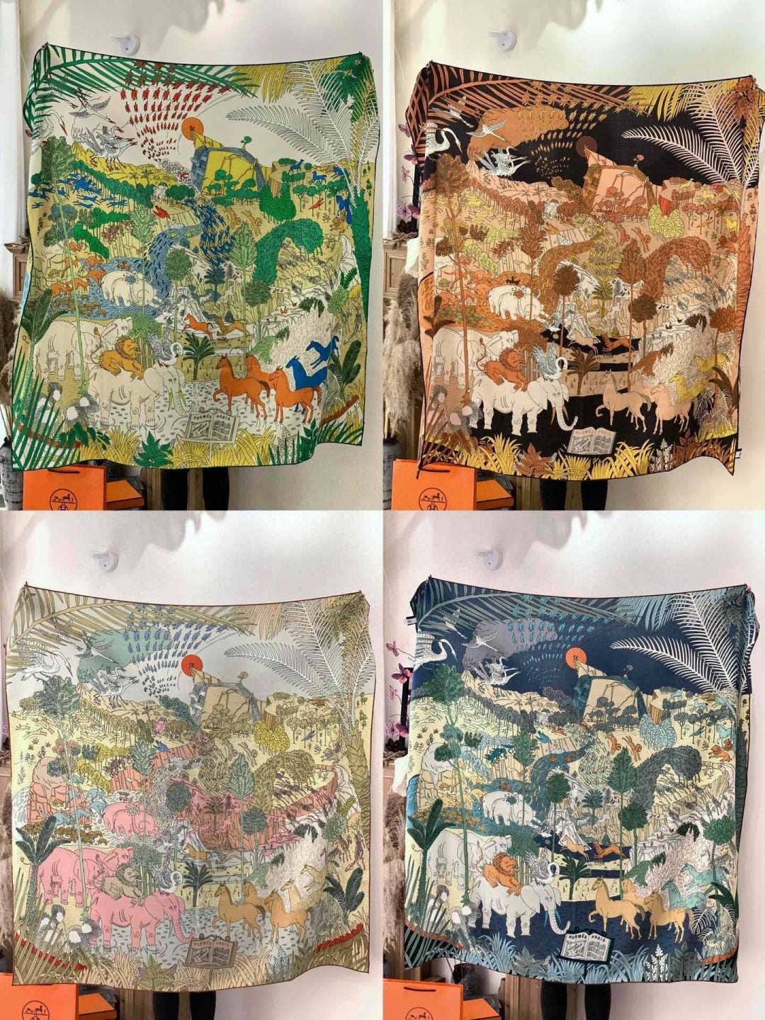 HM 25s The King Scarf 140cm Green Cashmere 973045