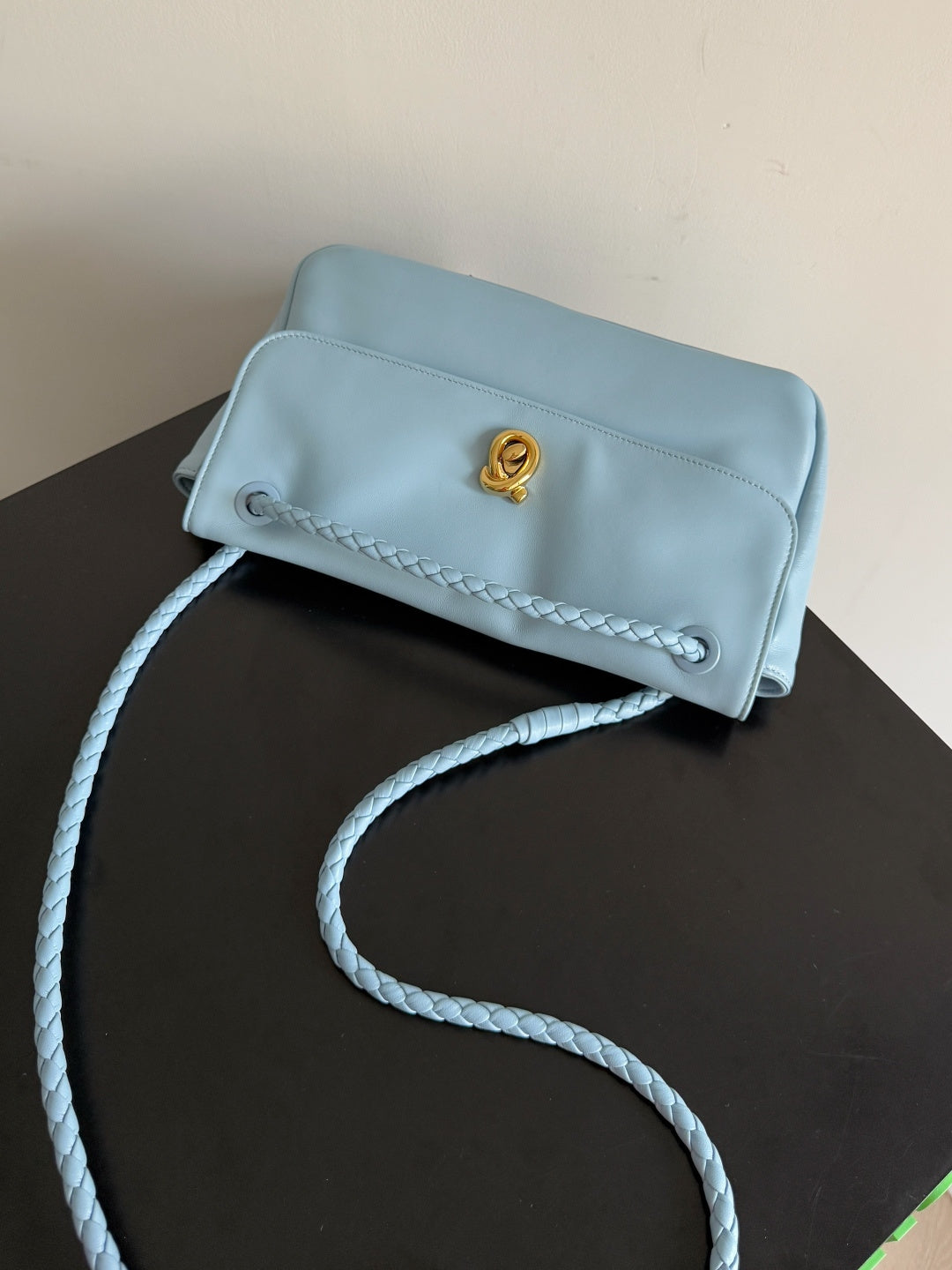 Bottega Veneta 2026 Madison Bag Blue Lambskin 129928