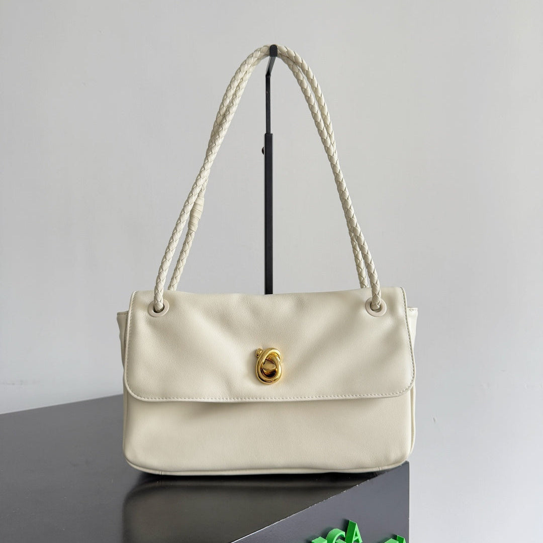 Bottega Veneta 2026 Madison Bag White Lambskin 129930