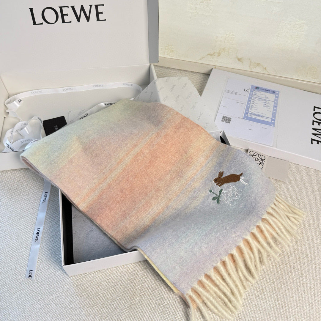 Loewe Scarf 180CM Mutilcolor Cashmere 968377
