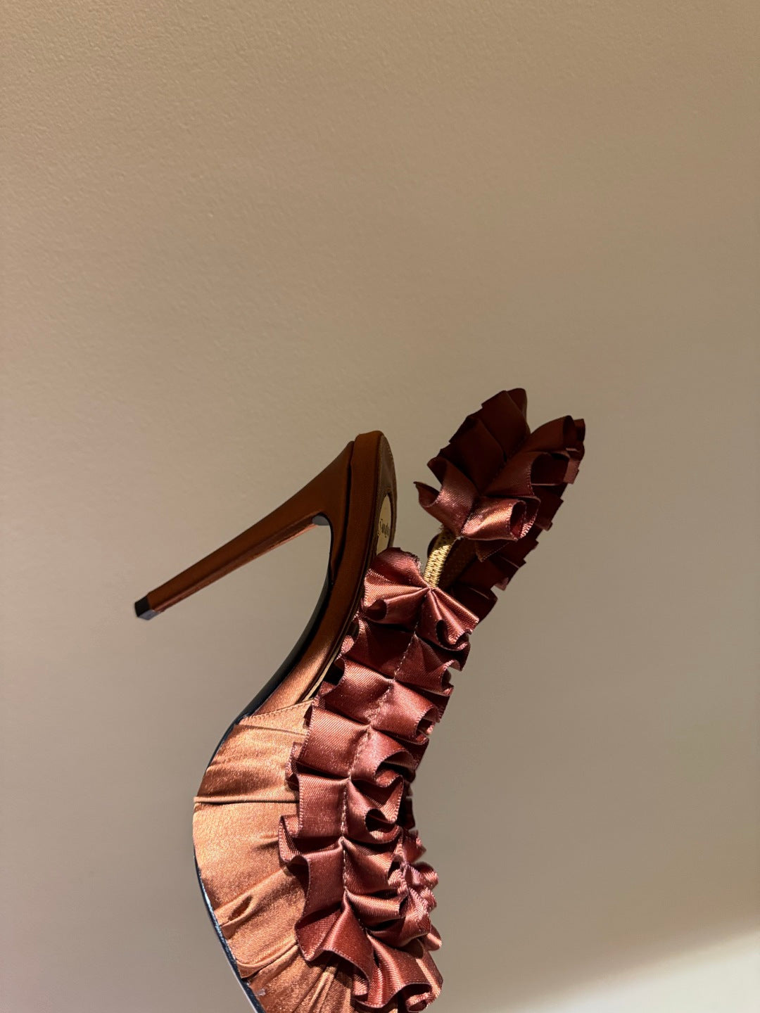 YSL 2026 Madeleine Slingback 110mm Silk Leather