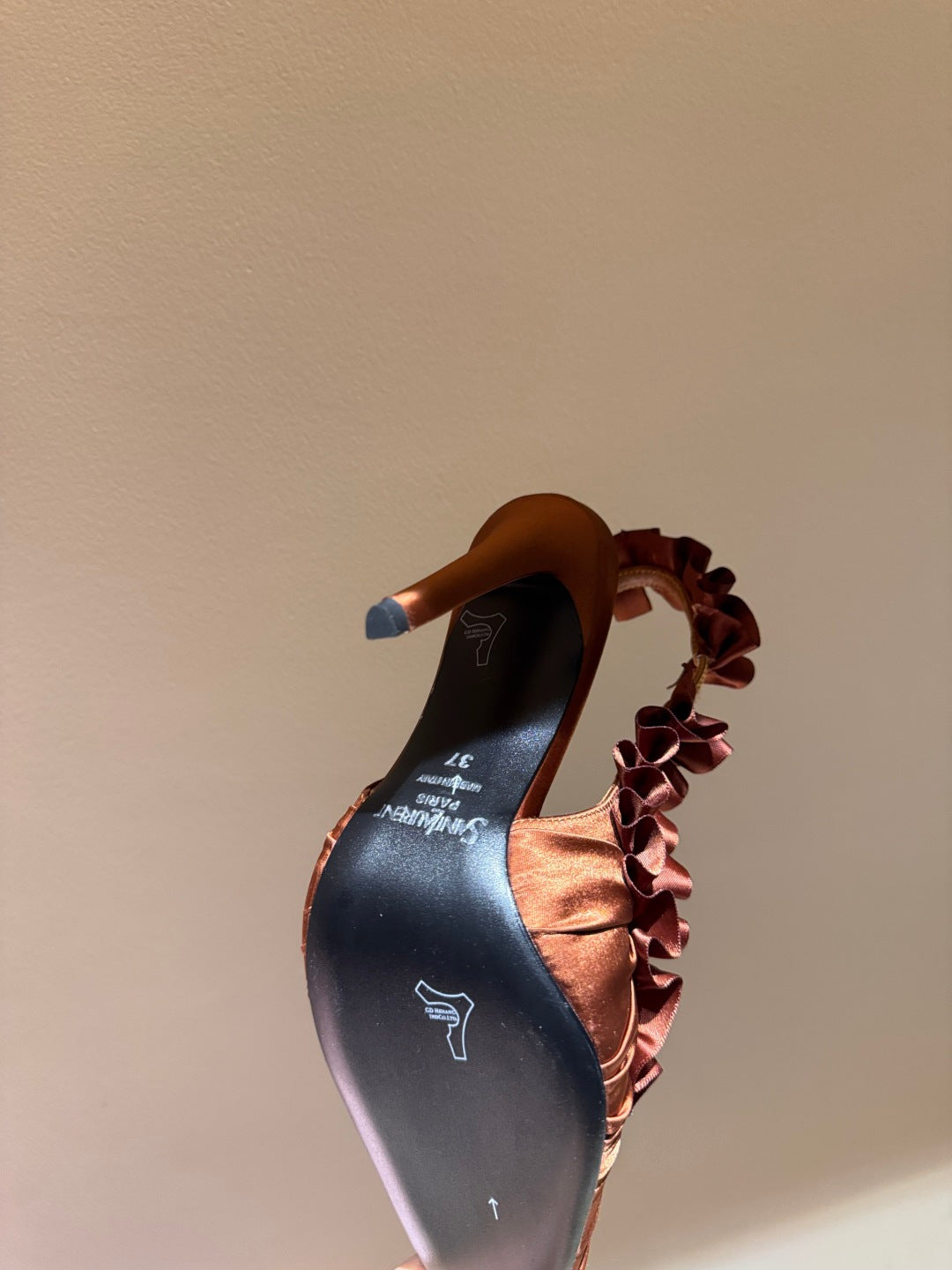 YSL 2026 Madeleine Slingback 110mm Silk Leather