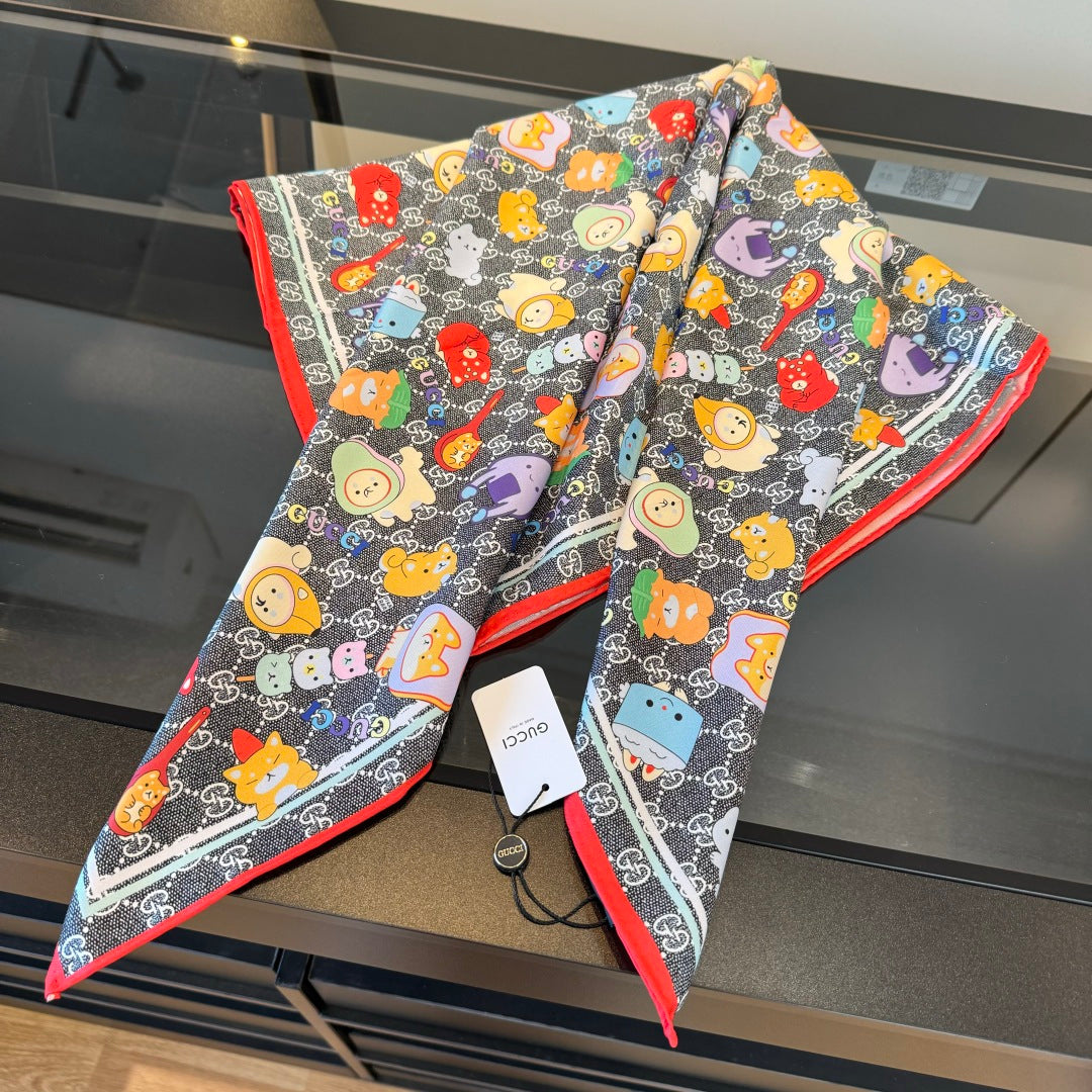 GG Horsebit 135CM  Mutilcolor  Mulberry Silk 272583