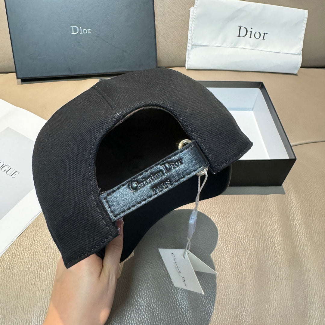 Dior Logo Baseball Cap Cotton 343792