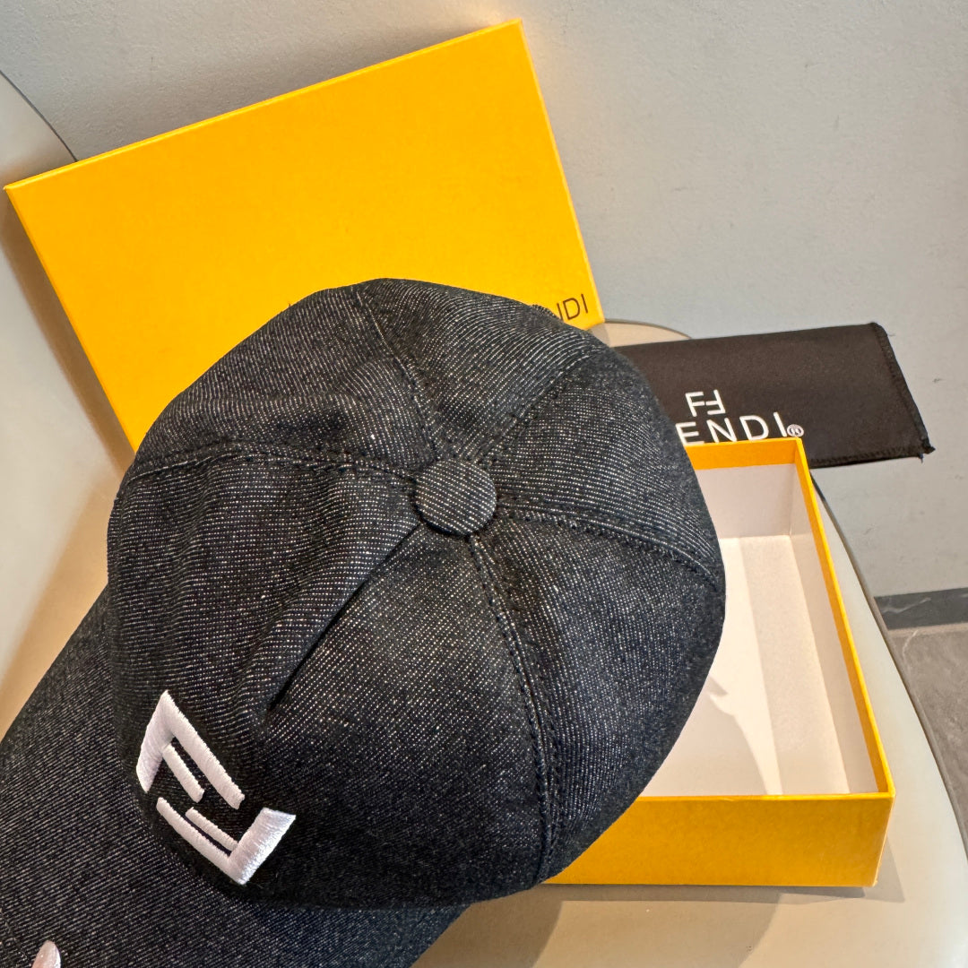 Fendi Double F Baseball Cap Cotton 323705