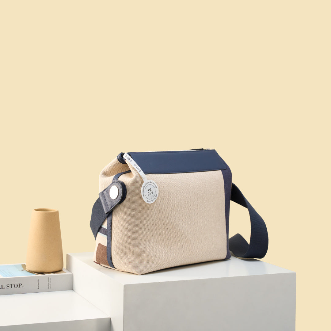 High-end Hermes 2026 R.M.S 12H Bag 30cm Canvas/Togo Leather