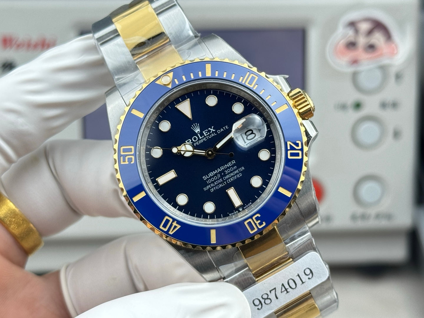 Rolex Submariner Date Gold Blue Case Blue Dial