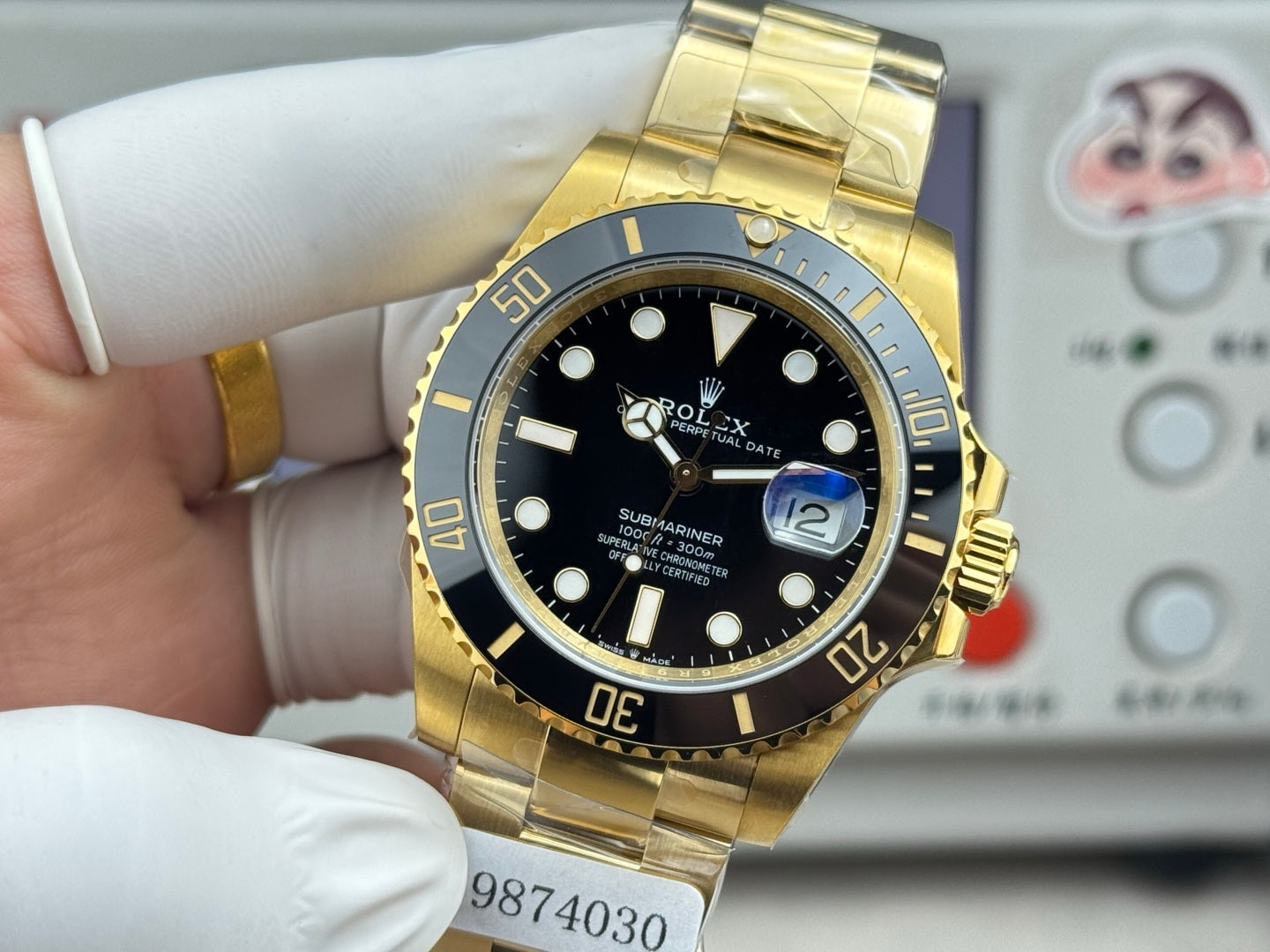 Rolex Submariner Date  Gold Case Black Ceramic Dial